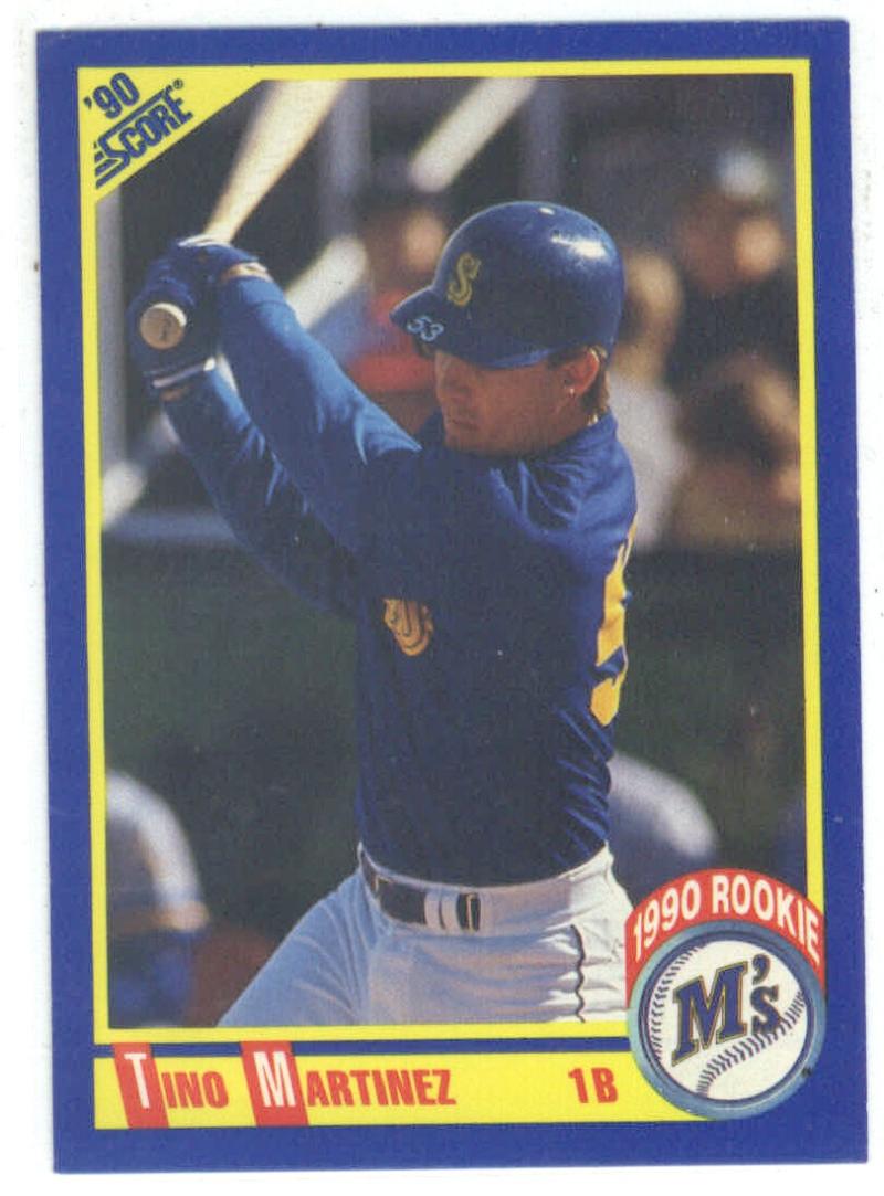 1990 Score #596 Tino Martinez ROOKIE CARD Mariners