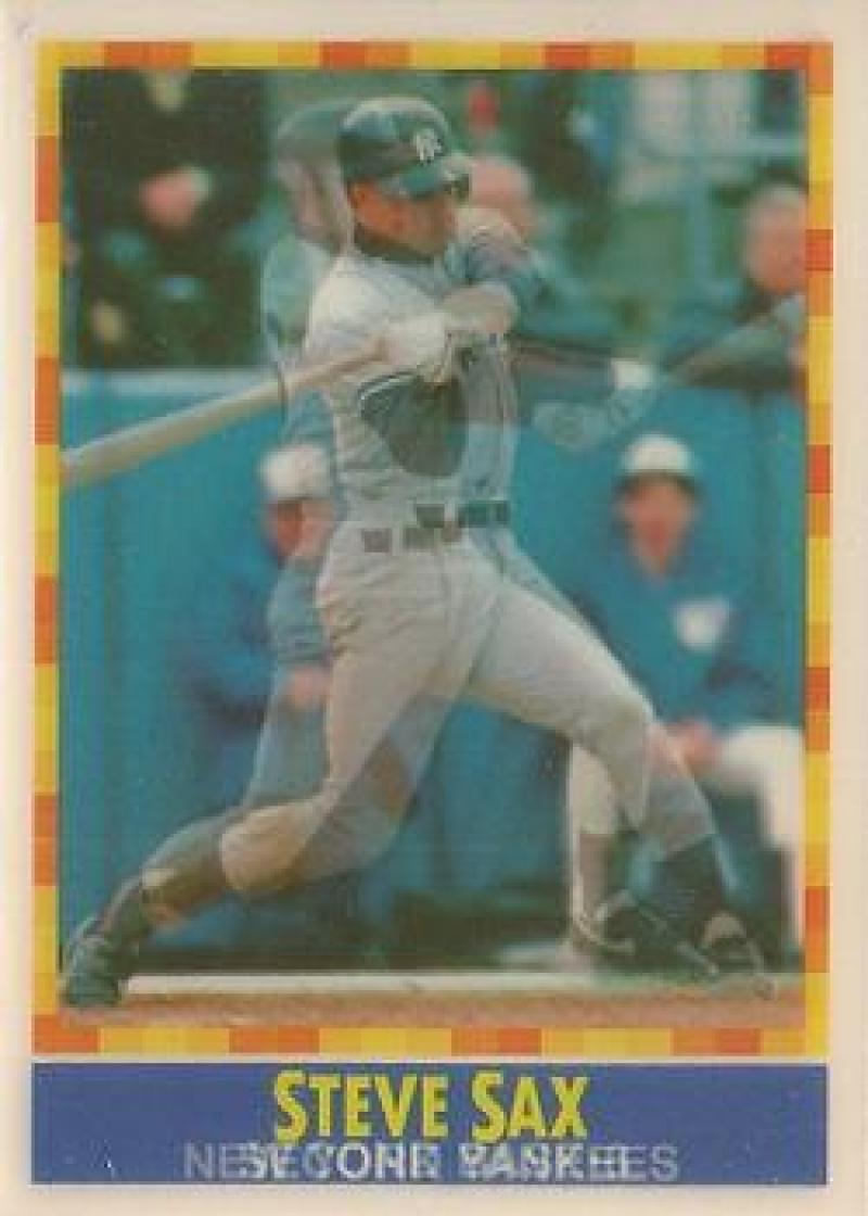 1990 Sportflic #12 Steve Sax  Yankees