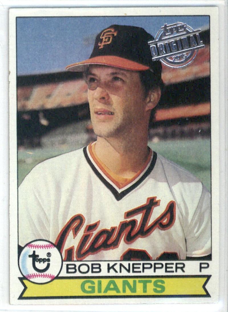 2015 TOPPS HERITAGE ORIGINAL 1979 Topps #486 Bob Knepper  Giants