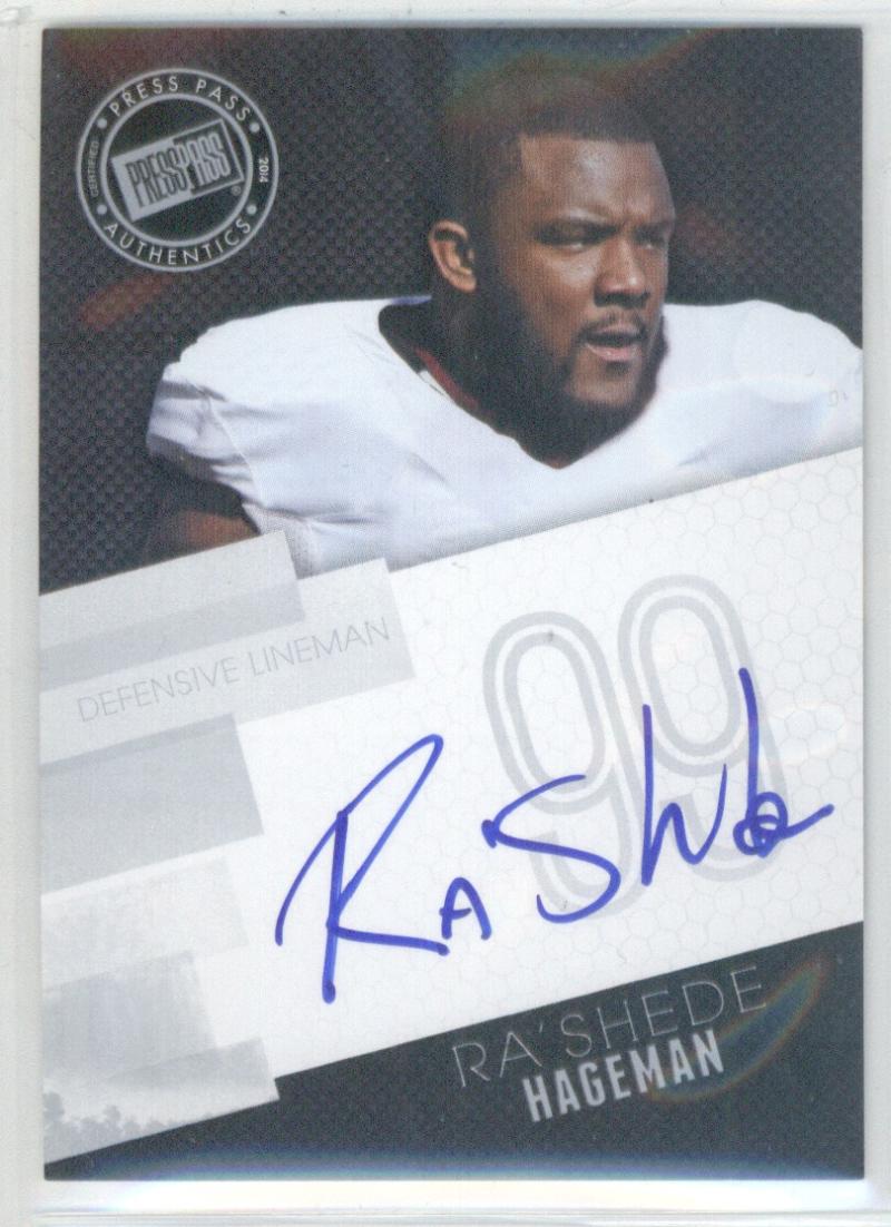 Football NFL 2014 Press Pass Autographs Silver #RHA Ra'Shede Hageman  Autograph