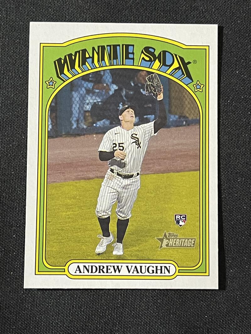 2021 Topps Heritage High Number Action Variations #624 Andrew Vaughn NM-MT